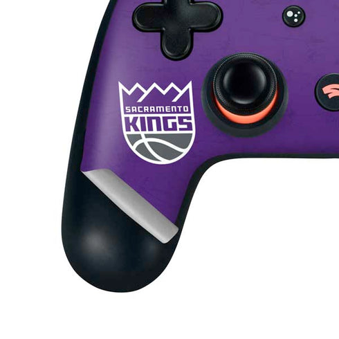 NBA Sacramento Kings Distressed Google Stadia Controller Skin