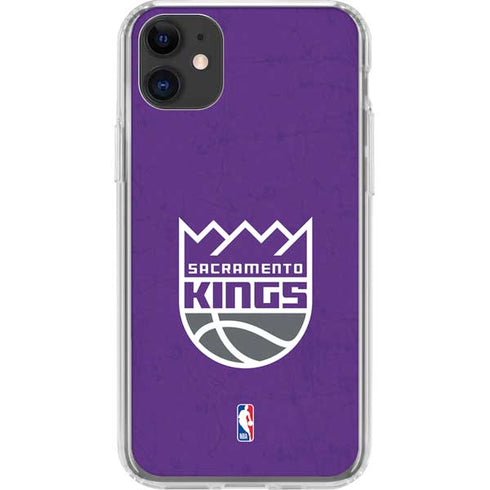 NBA Sacramento Kings Distressed iPhone 11 Clear Case