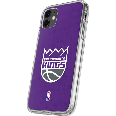 NBA Sacramento Kings Distressed iPhone 11 Clear Case