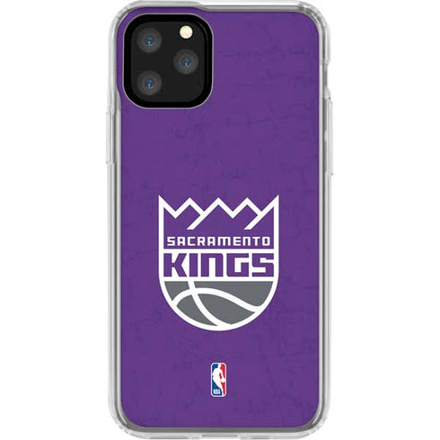 NBA Sacramento Kings Distressed iPhone 11 Pro Clear Case