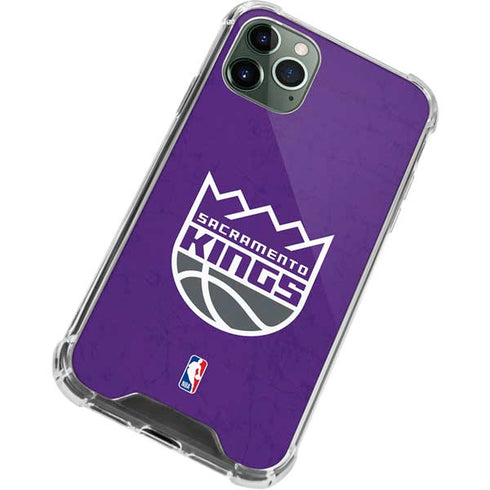 NBA Sacramento Kings Distressed iPhone 11 Pro Max Clear Case