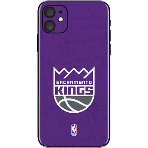 NBA Sacramento Kings Distressed iPhone 11 Skin