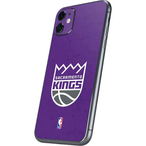 NBA Sacramento Kings Distressed iPhone 11 Skin