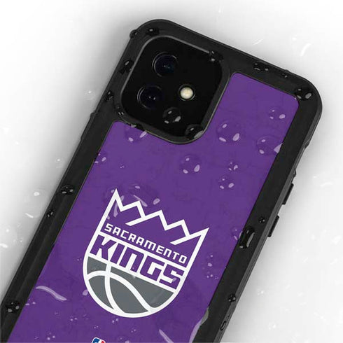 NBA Sacramento Kings Distressed iPhone 12 Mini Waterproof Case