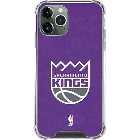 NBA Sacramento Kings Distressed iPhone 12 Pro Clear Case