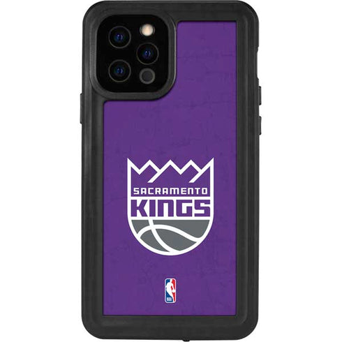 NBA Sacramento Kings Distressed iPhone 12 Pro Waterproof Case