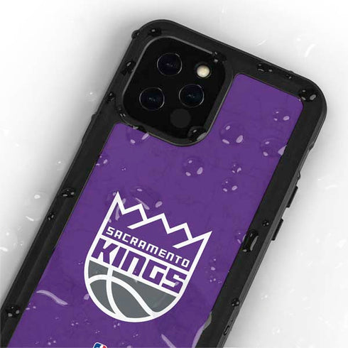 NBA Sacramento Kings Distressed iPhone 12 Pro Waterproof Case