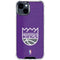 NBA Sacramento Kings Distressed iPhone 14 Clear Case