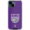 NBA Sacramento Kings Distressed iPhone 14 Plus Clear Case