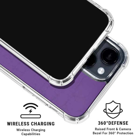 NBA Sacramento Kings Distressed iPhone 14 Plus Clear Case