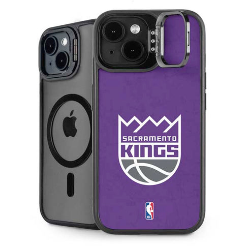 NBA Sacramento Kings Distressed iPhone 15 Kickstand Case