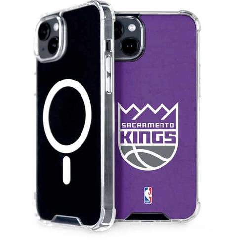 NBA Sacramento Kings Distressed iPhone 15 Plus MagSafe Case