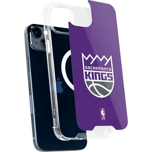 NBA Sacramento Kings Distressed iPhone 15 Plus MagSafe Case