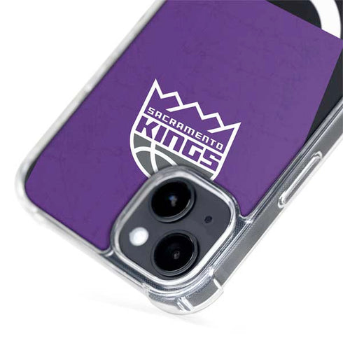 NBA Sacramento Kings Distressed iPhone 15 Plus MagSafe Case