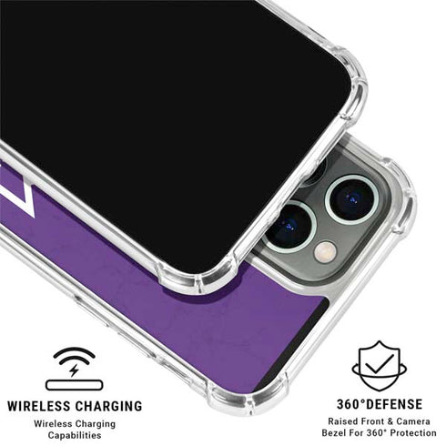 NBA Sacramento Kings Distressed iPhone 15 Pro Clear Case