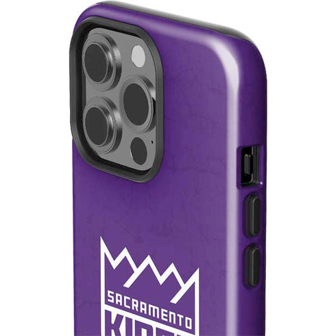NBA Sacramento Kings Distressed iPhone 15 Pro Impact Case
