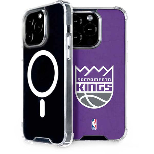 NBA Sacramento Kings Distressed iPhone 15 Pro MagSafe Case
