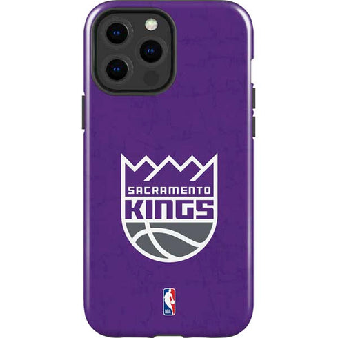NBA Sacramento Kings Distressed iPhone 15 Pro Max Impact Case