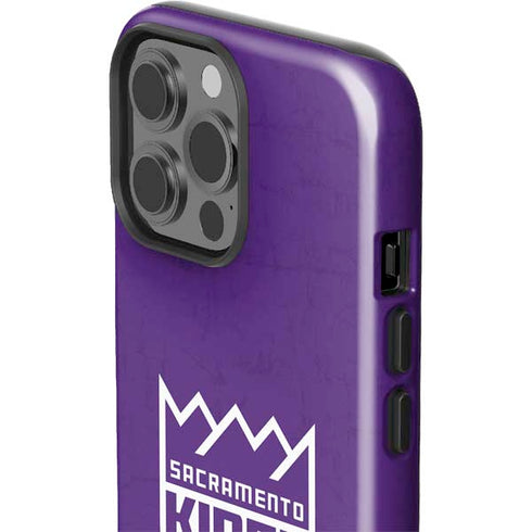 NBA Sacramento Kings Distressed iPhone 15 Pro Max Impact Case