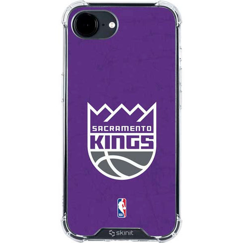 NBA Sacramento Kings Distressed iPhone 16e Clear Case