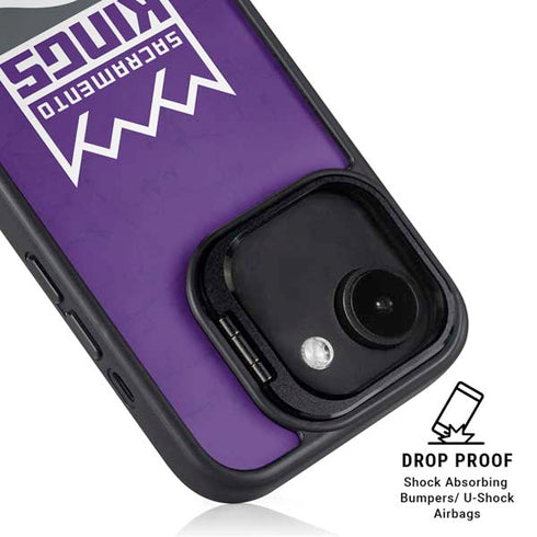 NBA Sacramento Kings Distressed iPhone 16e Kickstand Case