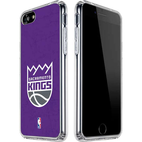 NBA Sacramento Kings Distressed iPhone SE (2nd & 3rd Gen) Clear Case