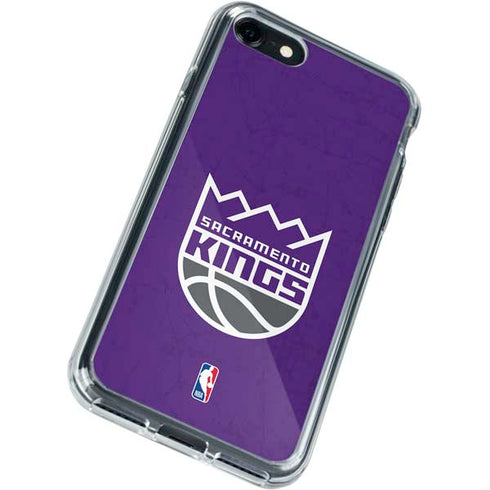 NBA Sacramento Kings Distressed iPhone SE (2nd & 3rd Gen) Clear Case