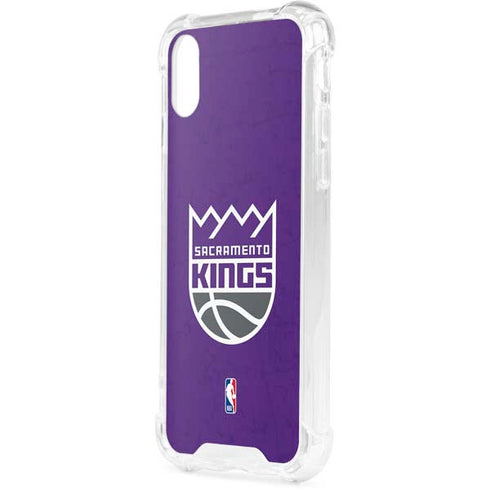NBA Sacramento Kings Distressed iPhone XS Clear Case