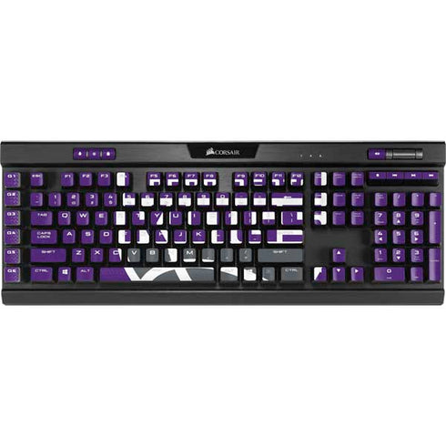 NBA Sacramento Kings Distressed K95 RGB PLATINUM Mechanical Gaming Keyboard Skin
