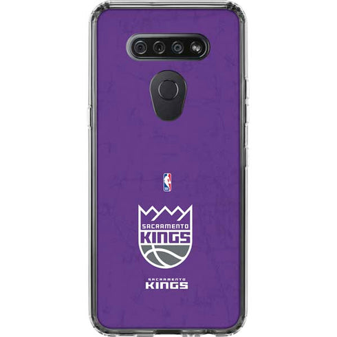 NBA Sacramento Kings Distressed LG K51/Q51 Clear Case