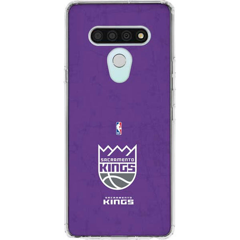 NBA Sacramento Kings Distressed LG Stylo 6 Clear Case