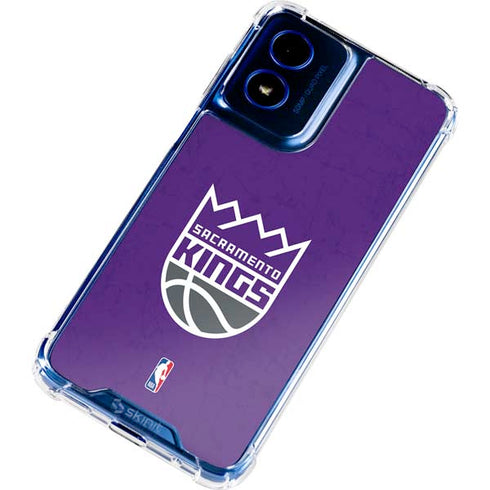 NBA Sacramento Kings Distressed Moto G 5G (2024) Clear Case