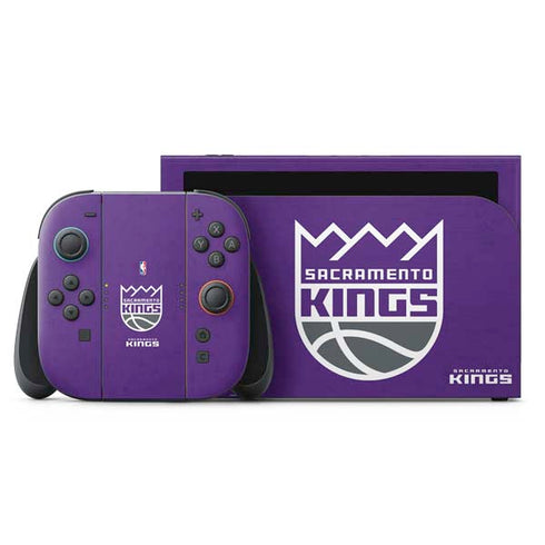NBA Sacramento Kings Distressed Nintendo Switch 2 (2025) with Joy-Con Skin