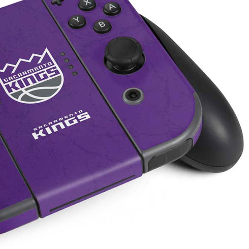 NBA Sacramento Kings Distressed Nintendo Switch (2017-2021) Joy-Con Controller Skin