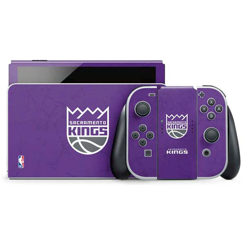 NBA Sacramento Kings Distressed Nintendo Skins