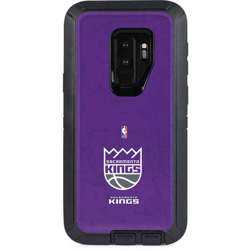 NBA Sacramento Kings Distressed Otterbox Defender Galaxy Skin