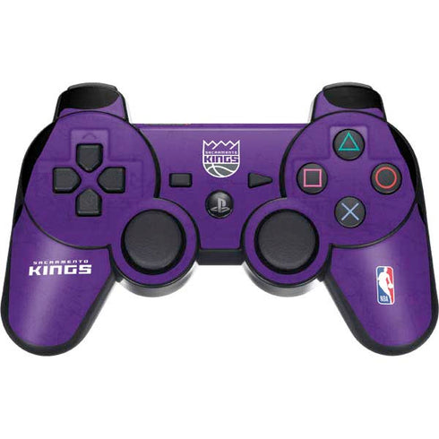 NBA Sacramento Kings Distressed PS3 Dual Shock wireless controller Skin