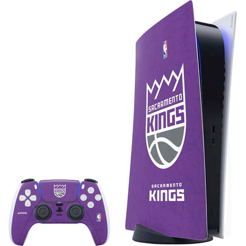 NBA Sacramento Kings Distressed PS5 Bundle Skin