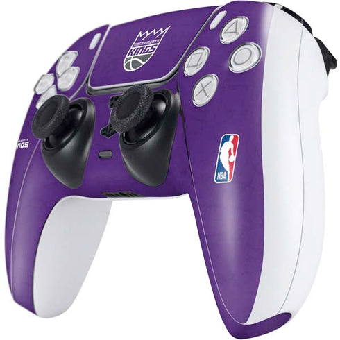 NBA Sacramento Kings Distressed PS5 Controller Skin
