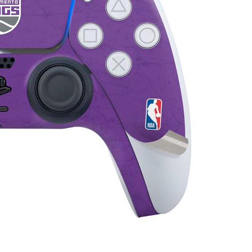 NBA Sacramento Kings Distressed PS5 Controller Skin