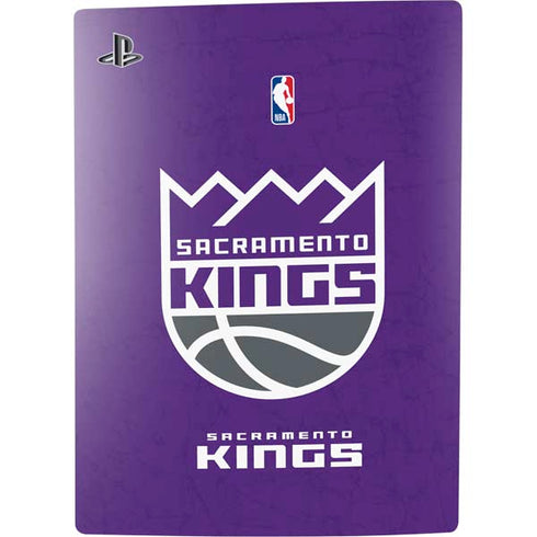 NBA Sacramento Kings Distressed PS5 Digital Edition Console Skin