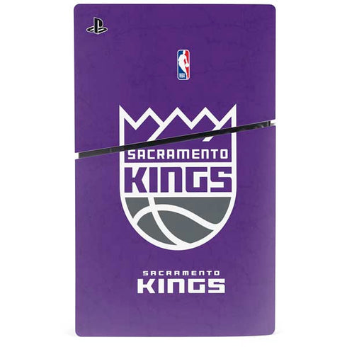 NBA Sacramento Kings Distressed PS5 Slim Digital Edition Bundle Skin