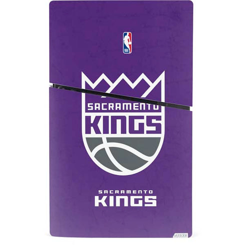 NBA Sacramento Kings Distressed PS5 Slim Digital Edition Bundle Skin