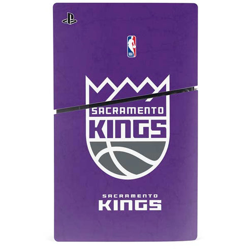 NBA Sacramento Kings Distressed PS5 Slim Digital Edition Console Skin