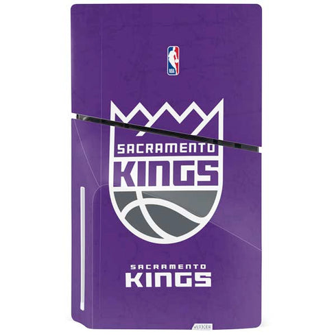 NBA Sacramento Kings Distressed PS5 Slim Disk Bundle Skin