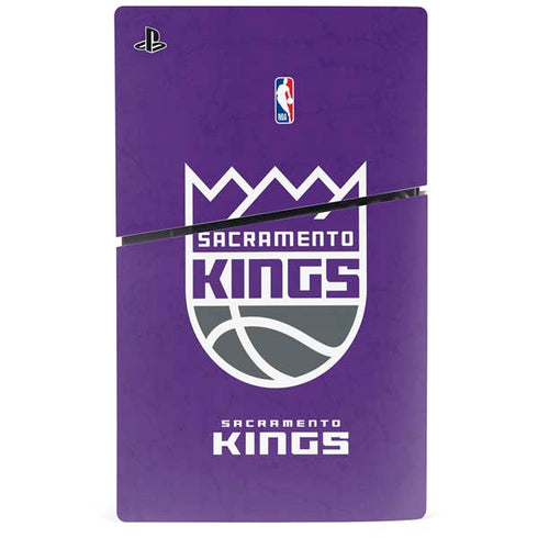 NBA Sacramento Kings Distressed PS5 Slim Disk Console Skin