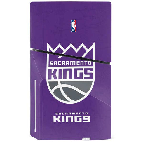 NBA Sacramento Kings Distressed PS5 Slim Disk Console Skin
