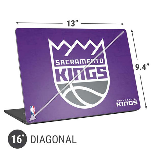 NBA Sacramento Kings Distressed Universal Laptop 16in (13 x 9.4in) Skin