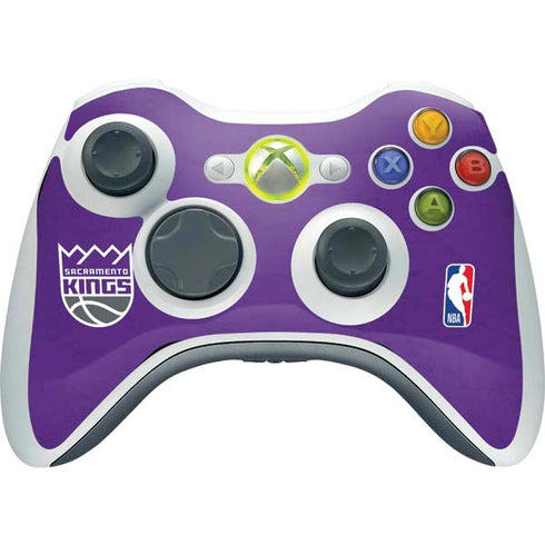 NBA Sacramento Kings Distressed Xbox 360 Wireless Controller Skin