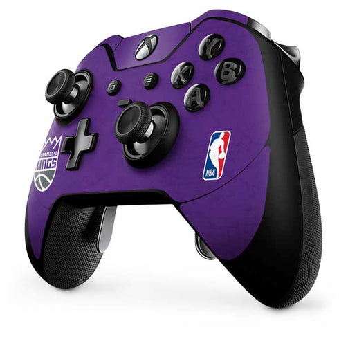 NBA Sacramento Kings Distressed Xbox One Elite Controller Skin